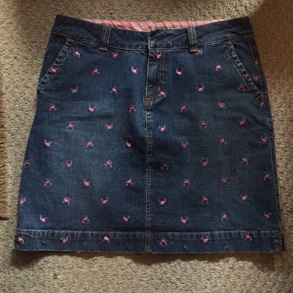 Lilly Pulitzer whale denim skirt